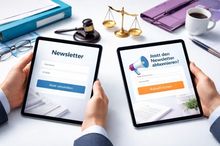 CTA Newsletter Beispiele für Behörden und Unternehmen